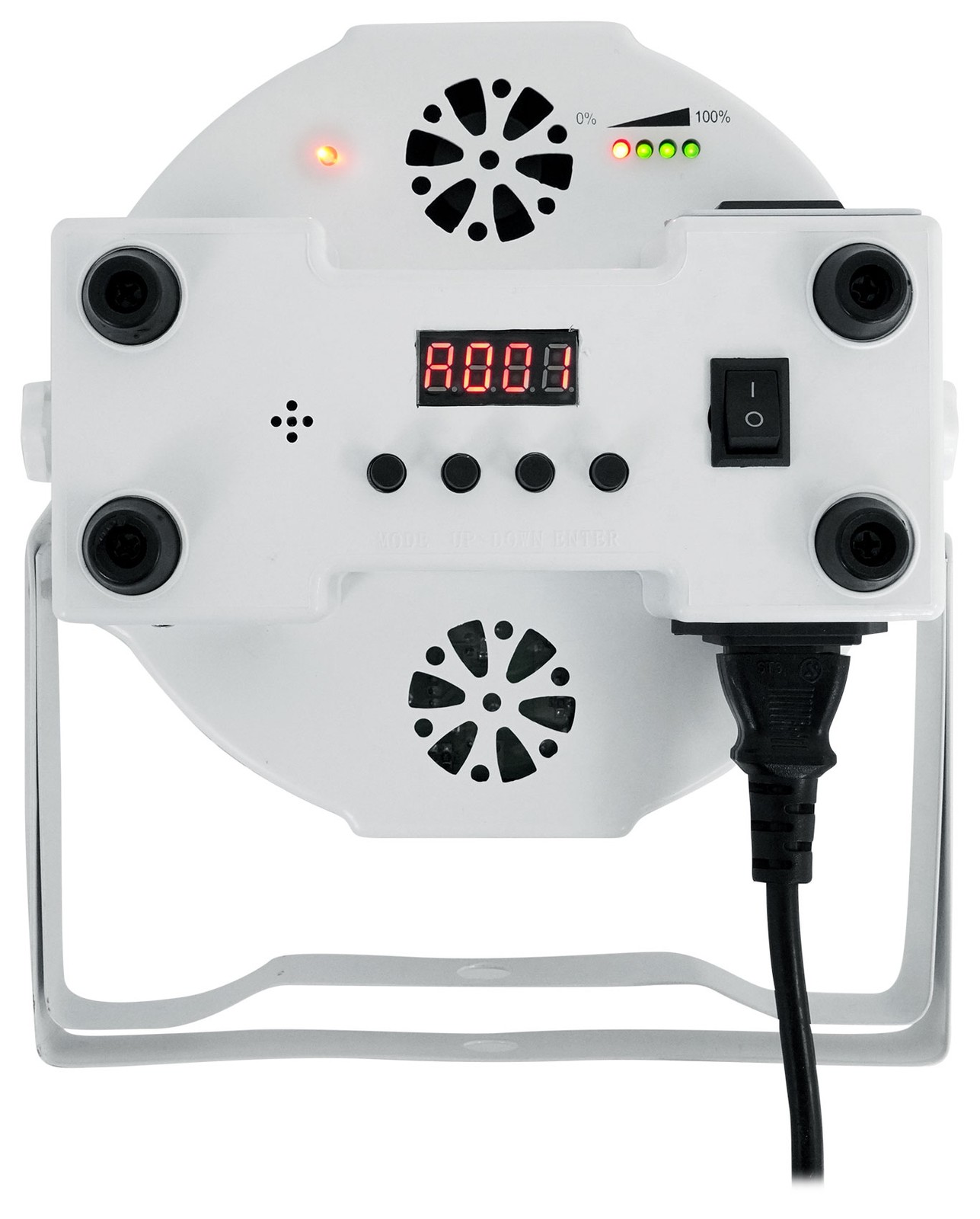 Rockville BATTERY PAR PACK 61 V2 White 8) Rechargeable Wash Lights+Charging Case