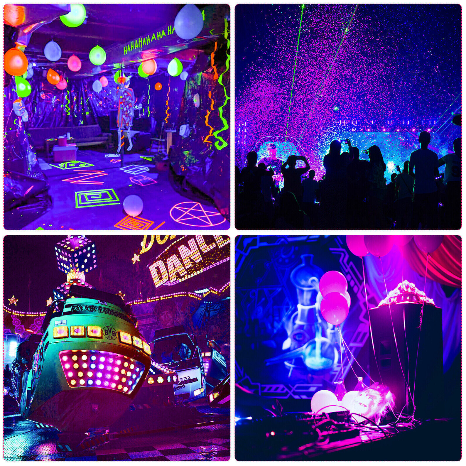 LED Black Lights 150W 80W 100W Purple Light For Stage Glow Party Outdoor Lights