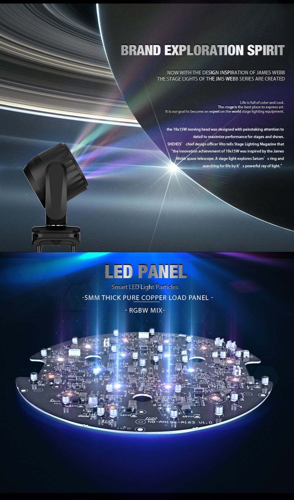 19x20W LED RGBW Beam+Wash Big Bees Eyes Moving Head Lighting DMX512 New Version