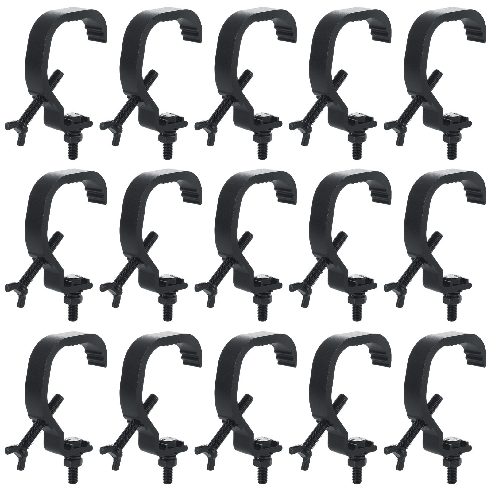 Heavy Duty Aluminum Alloy Stage Truss CClamp Hook DJ Par Light Black 15 Pack