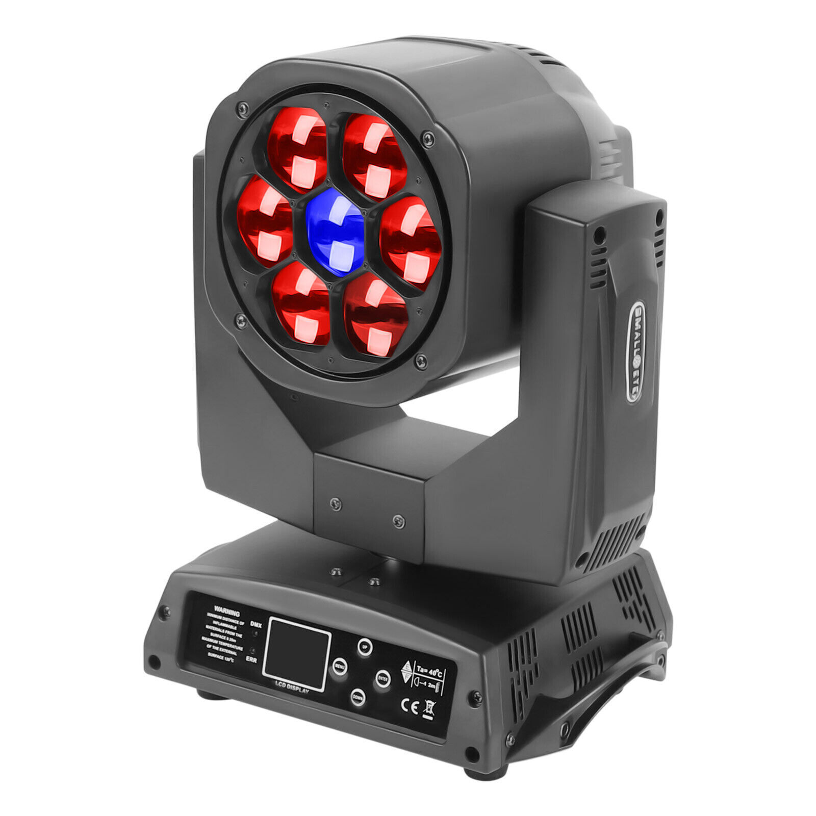 7x15W RGBW Bee Eye Moving Head Stage Light Laser Projector 17/23/43CH DMX for DJ