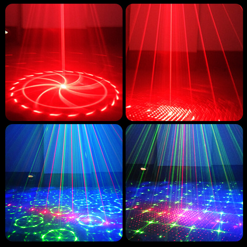 1024 Pattern LED RGB Laser Projector Stage Light KTV Disco Party Show Lighting