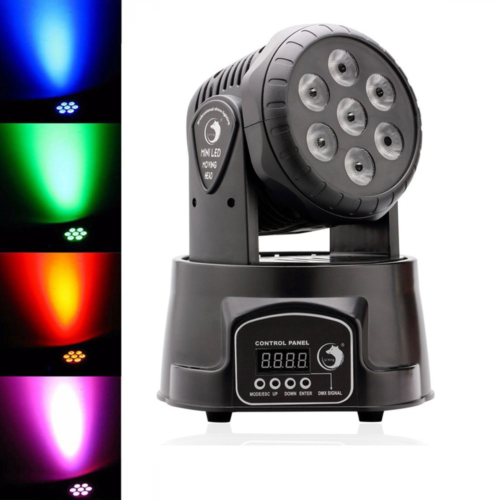 4PCS 105W LED Moving Head Light RGBW Beam Stage Spot Lighting DJ Halloween DMX