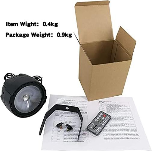 LED Par Stage Light 30W COB Wash Lights RGB 3in1 with Remote and 30W-2 Pack