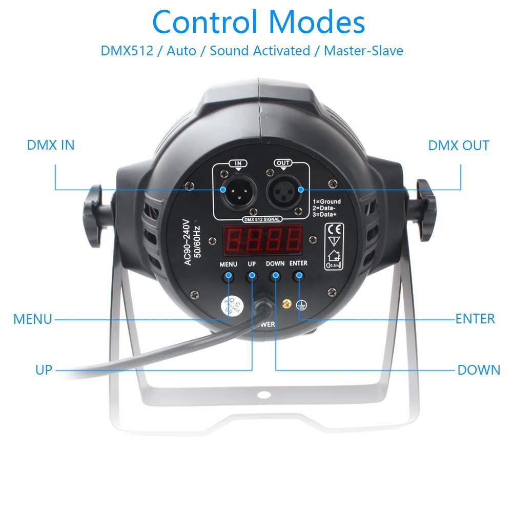270W 18 LED PAR Light RGBW Stage Lighting DMX 512 Party Show DJ Disco Bar Lights