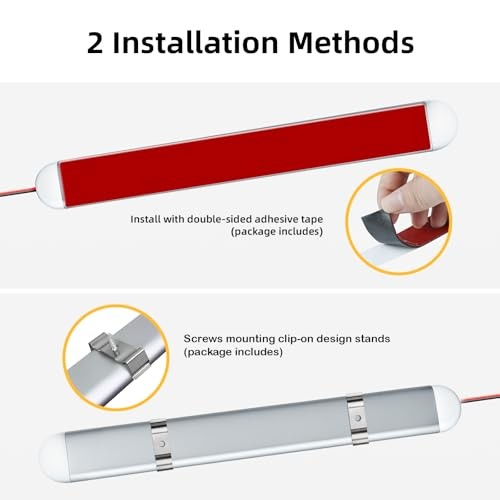 12V LED Light Bar, RV Lights Interior 120LEDs Light Strip 6500K 8W Interior