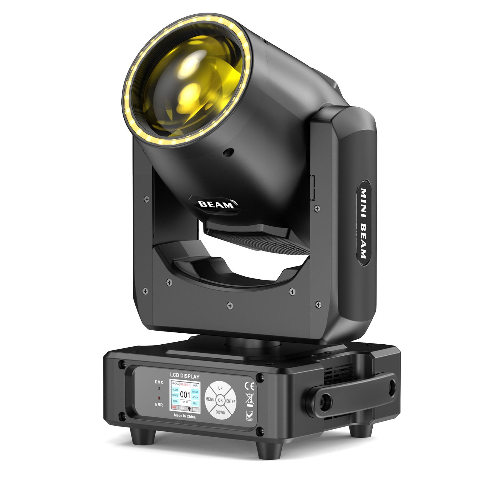350W LED Moving Head Light Gobo Beam Stage DMX Spot Lighting Halloween W/Case