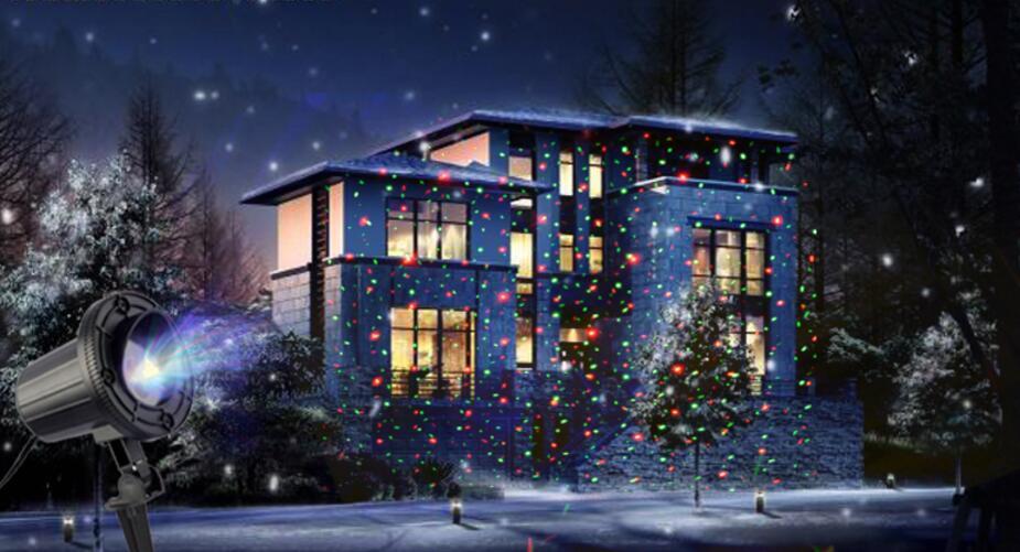 Outdoor RGB Laser Light Star Projector Static Dots Landscape Projector Xmas YC