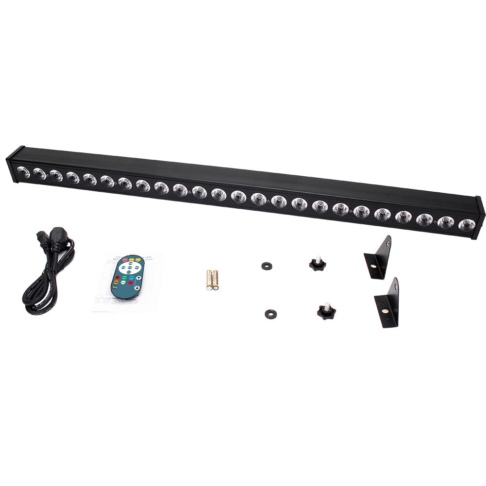 Bar Light 120W RGB 24LED Wall Wash Light DMX Stage Strip Party Disco Lamp Remote
