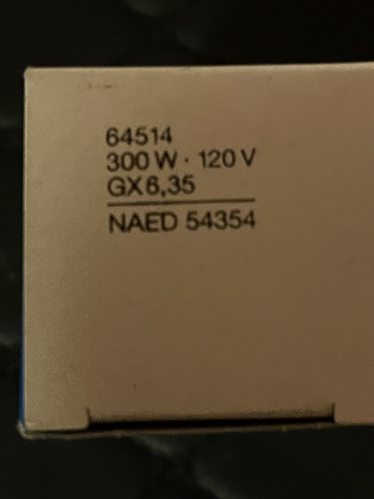 64514 DRA Osram 300W 120V Halogen Professional Film and TV Lamp