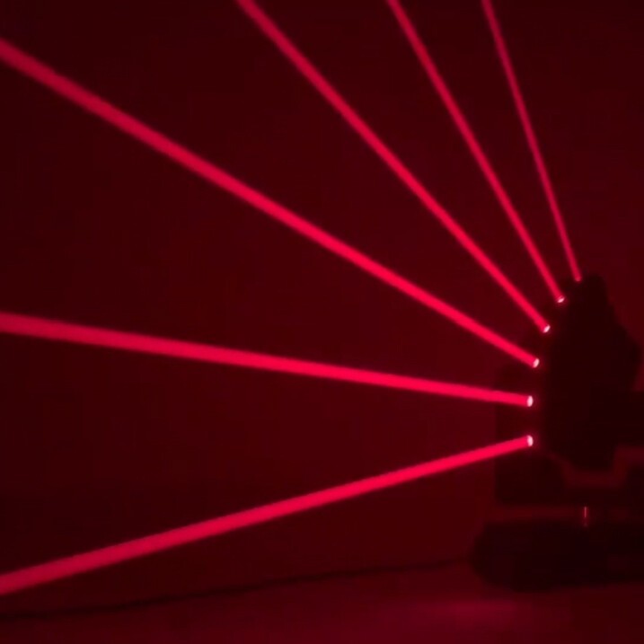 6Eyes RGB Laser Moving Head Voltage: 110-240V, 50-60Hz Power:80w Laser Diode: