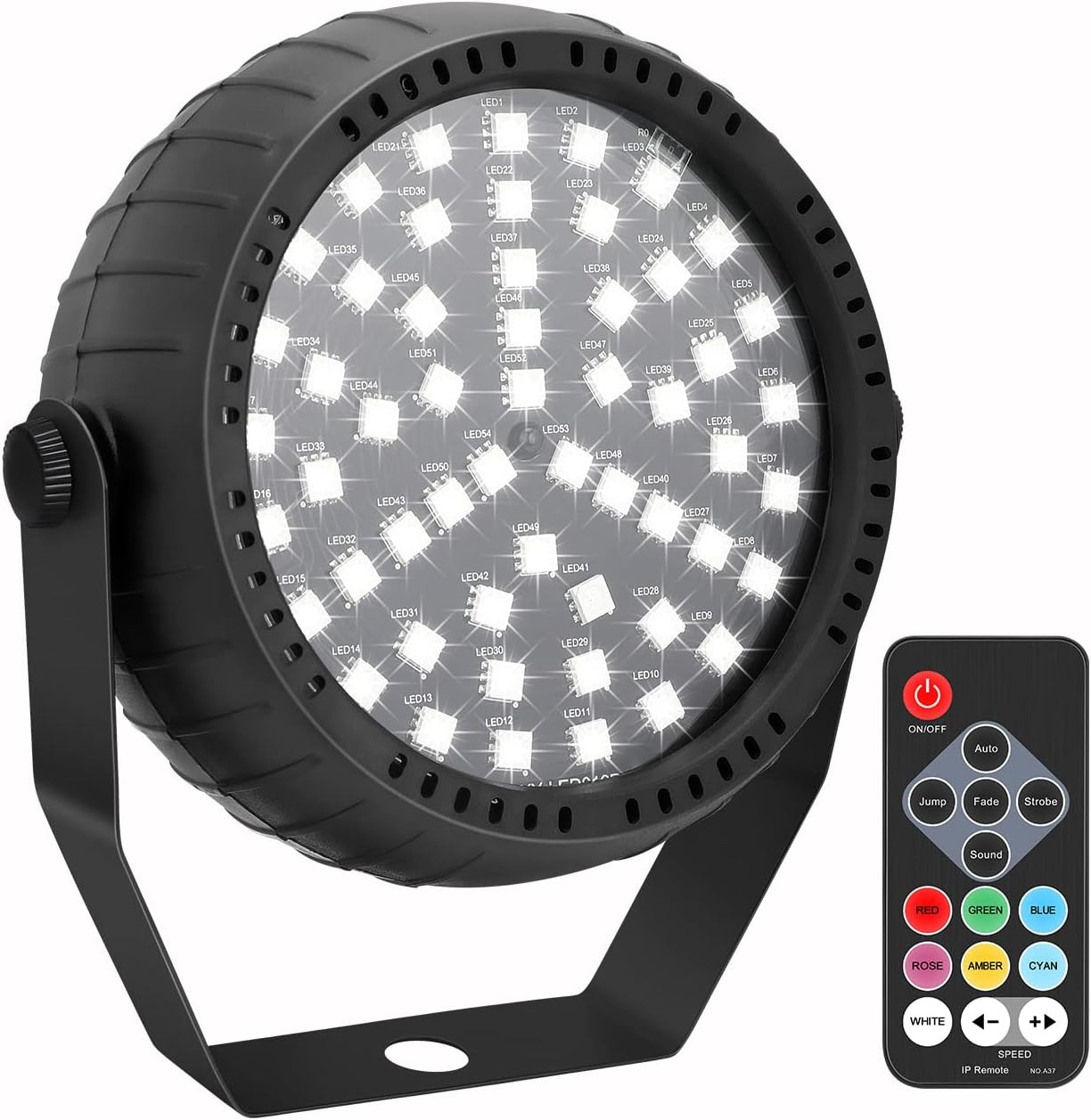 Strobe Lights, 54 Super-Bright RGB LEDs Mini 1Pack, (Red, Green, Blue)