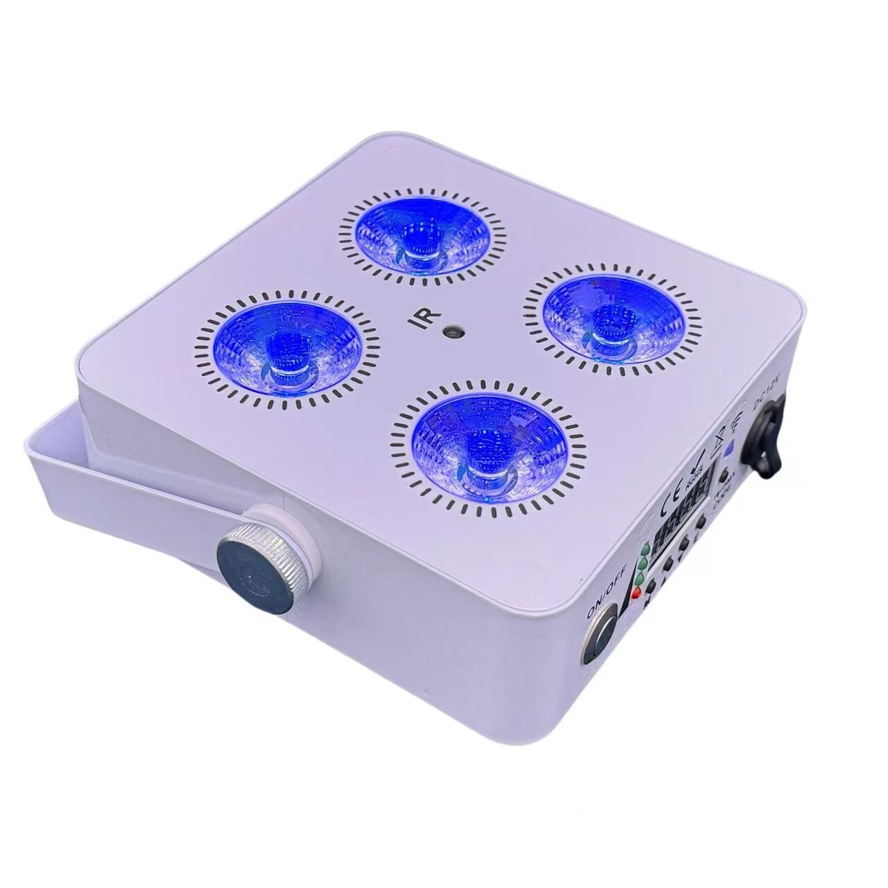 10pc/lot DJ Par 4x18W Battery led Uplight RGBWA+UV Wireless IR par light/case