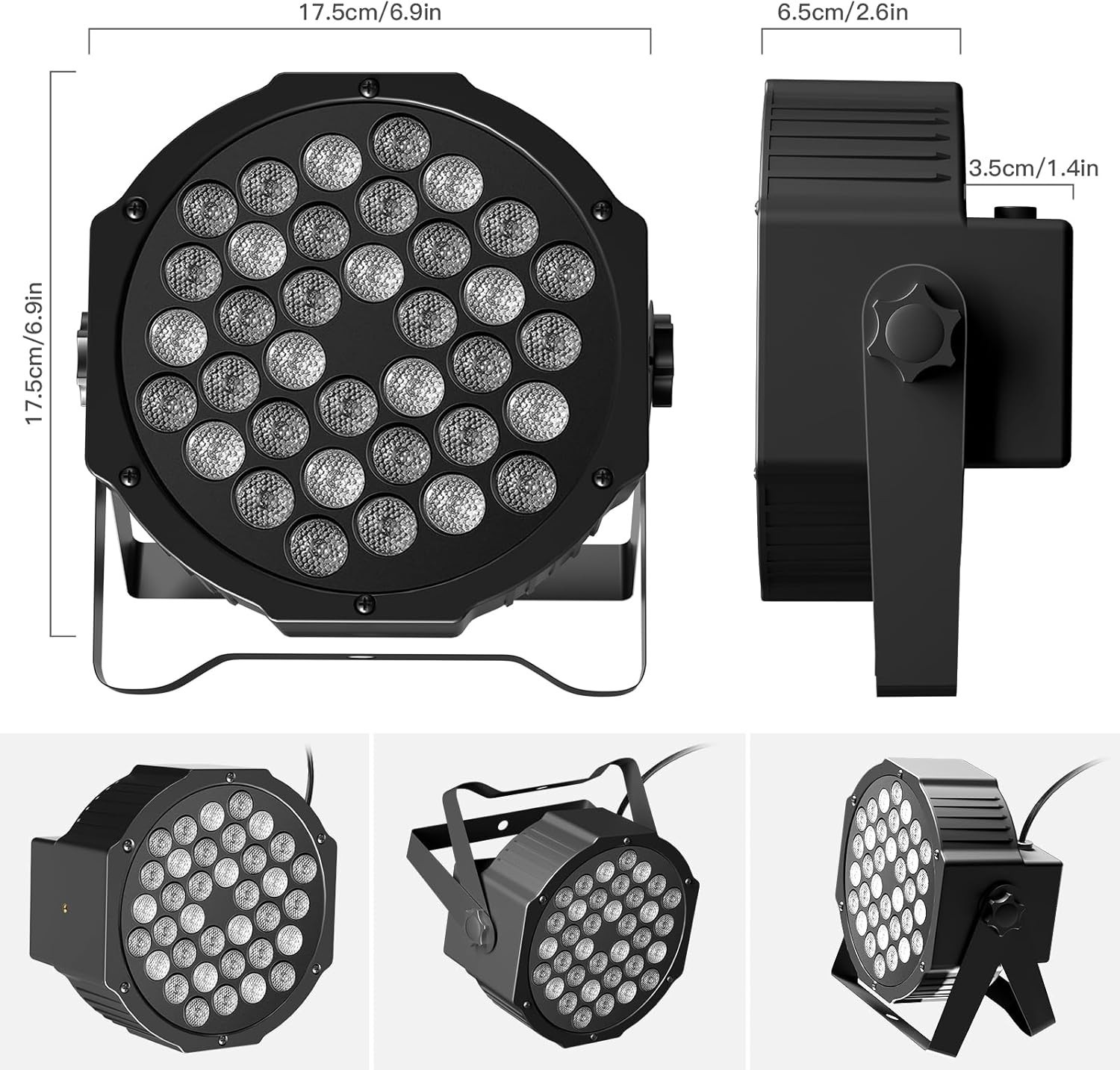 Stage Lights 36 LED Par Lights, RGB Par Light Uplights Stage Lighting Indoor …