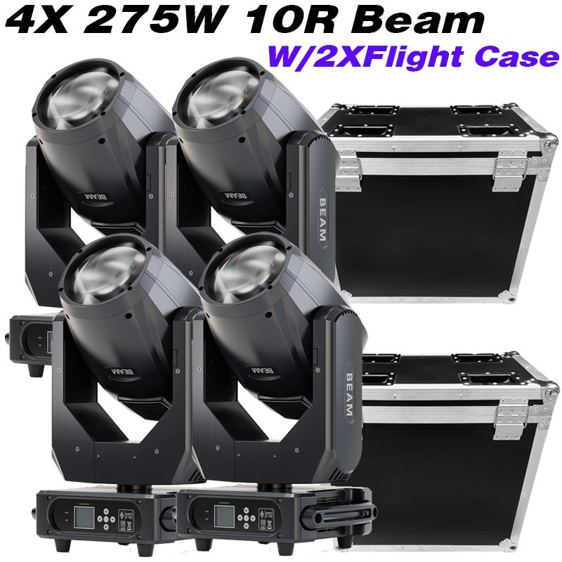 275W 10R Beam Moving Head Stage Light RGBW Gobo Spot Lighting DJ Disco Show DMX