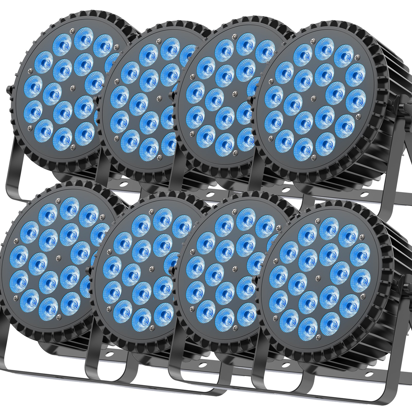 270W UV Par Light Stage Light RGBW 18LED Beam DMX512 DJ Disco Party Show W/ Case