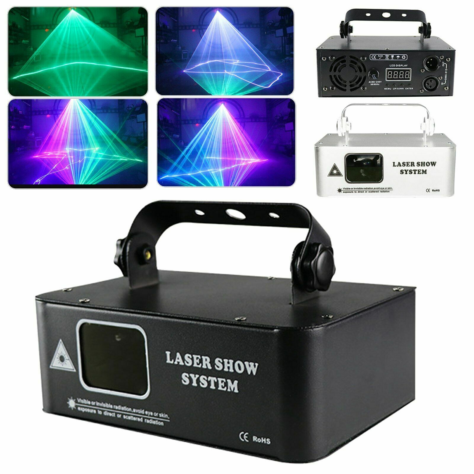 500mW RGB Laser Beam Scanner Projector DJ Disco Party Dance Party Laser Light