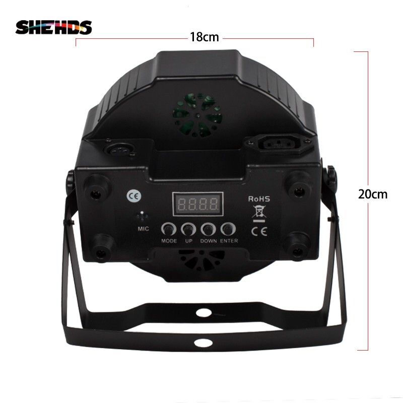 7x18w LED Stage PAR Light RGBW DMX Beam Wash Lighting Club Party DJ Disco Lights