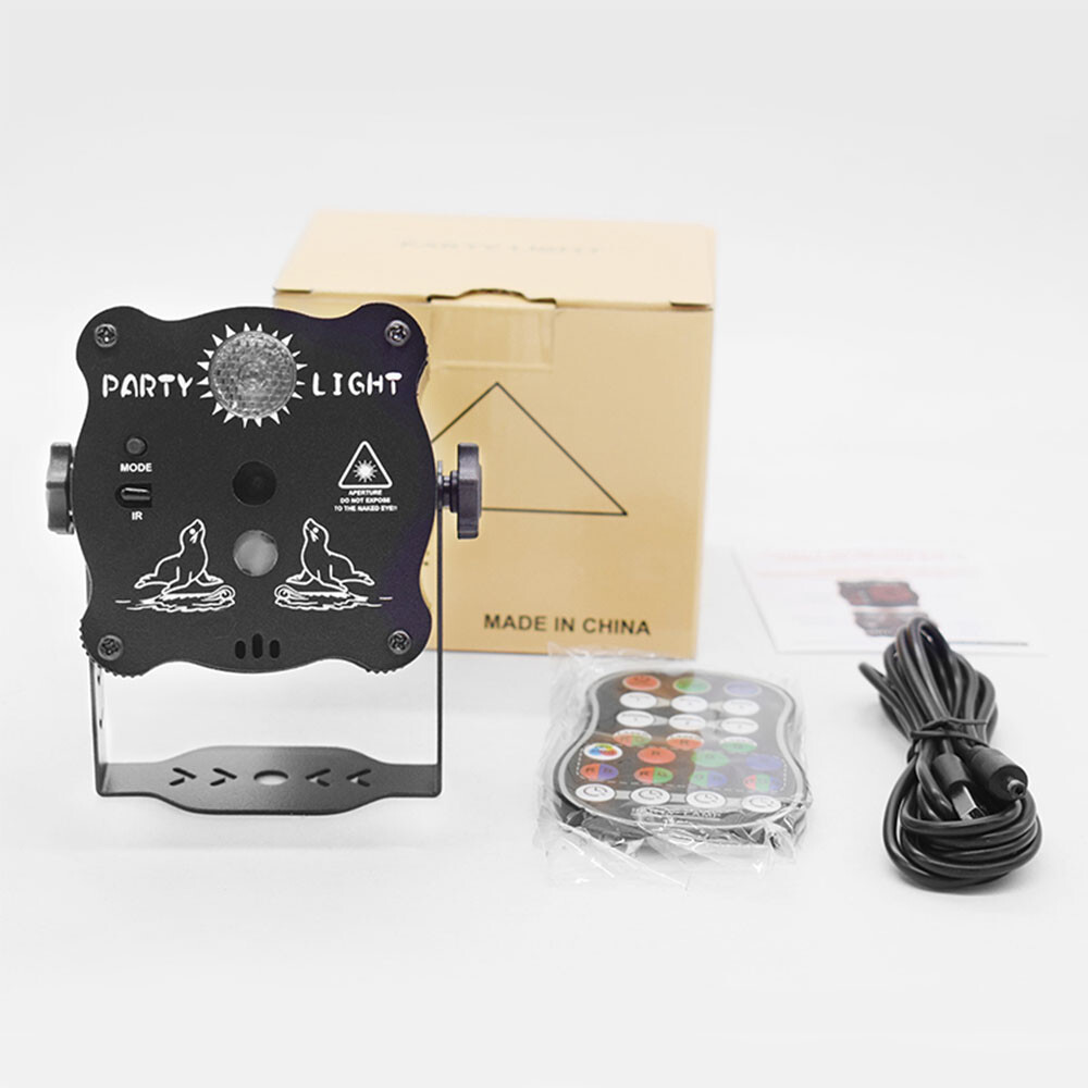 1024Pattern DJ Disco Party Stage Light Laser Projector LED RGB KTV Show Lighting