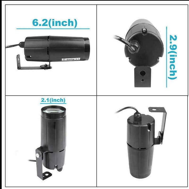 Spotlight Beam Pinspot Light White LED Stage Lighting KTV DJ Disco Party Wedding