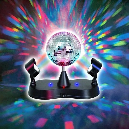 LUMISOURCE MIRROR MADNESS DISCO BALL LAMP STROBE MULTI COLOR LED NEW IN BOX