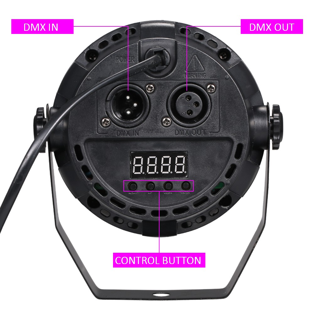 AC90-240V 12 LEDs Par Lights 8 Channel RGBW Color Mixing Stage Lighting With DMX