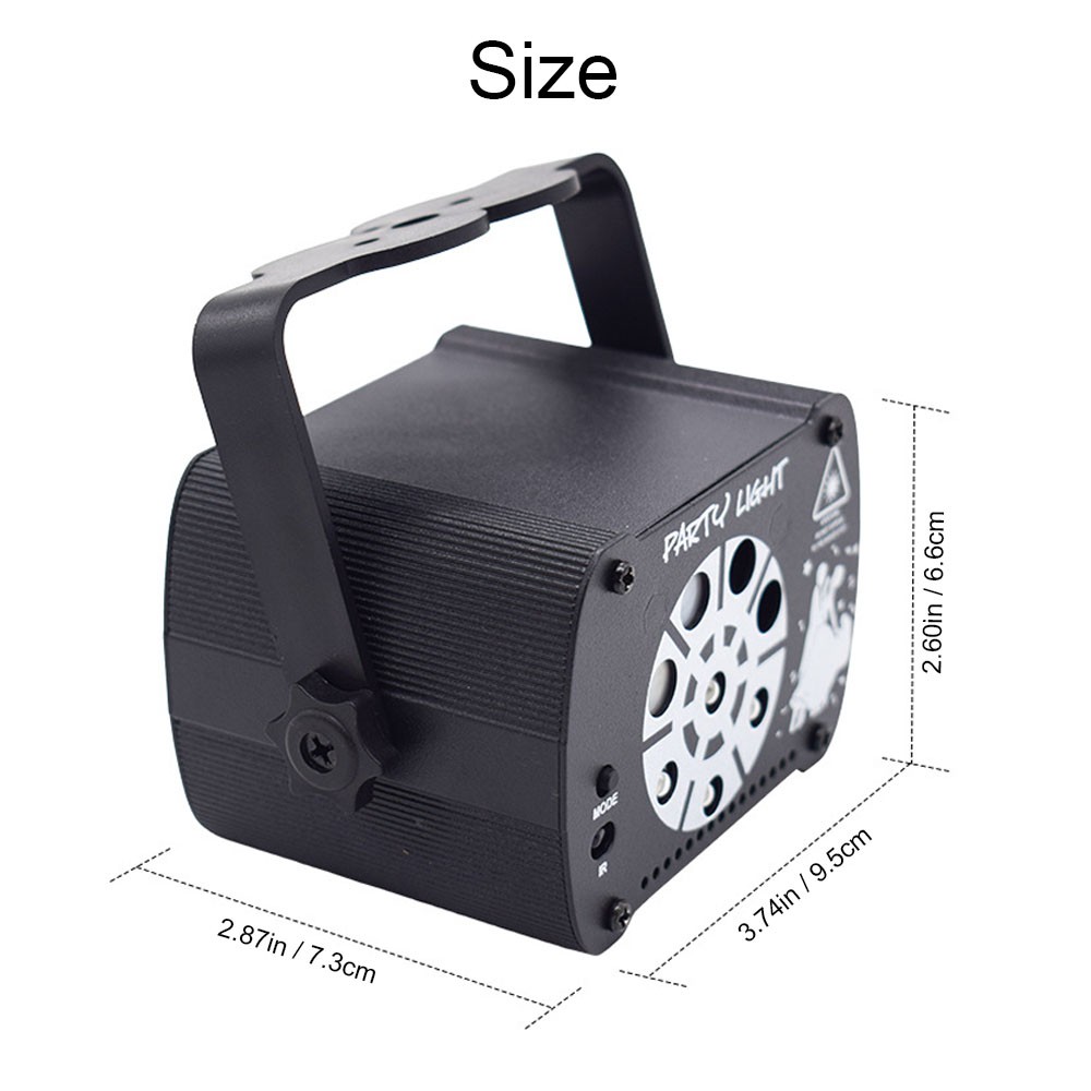 8-Eye DJ Disco Party Stage Light Laser Projector LED RGB KTV Show Lighting USB