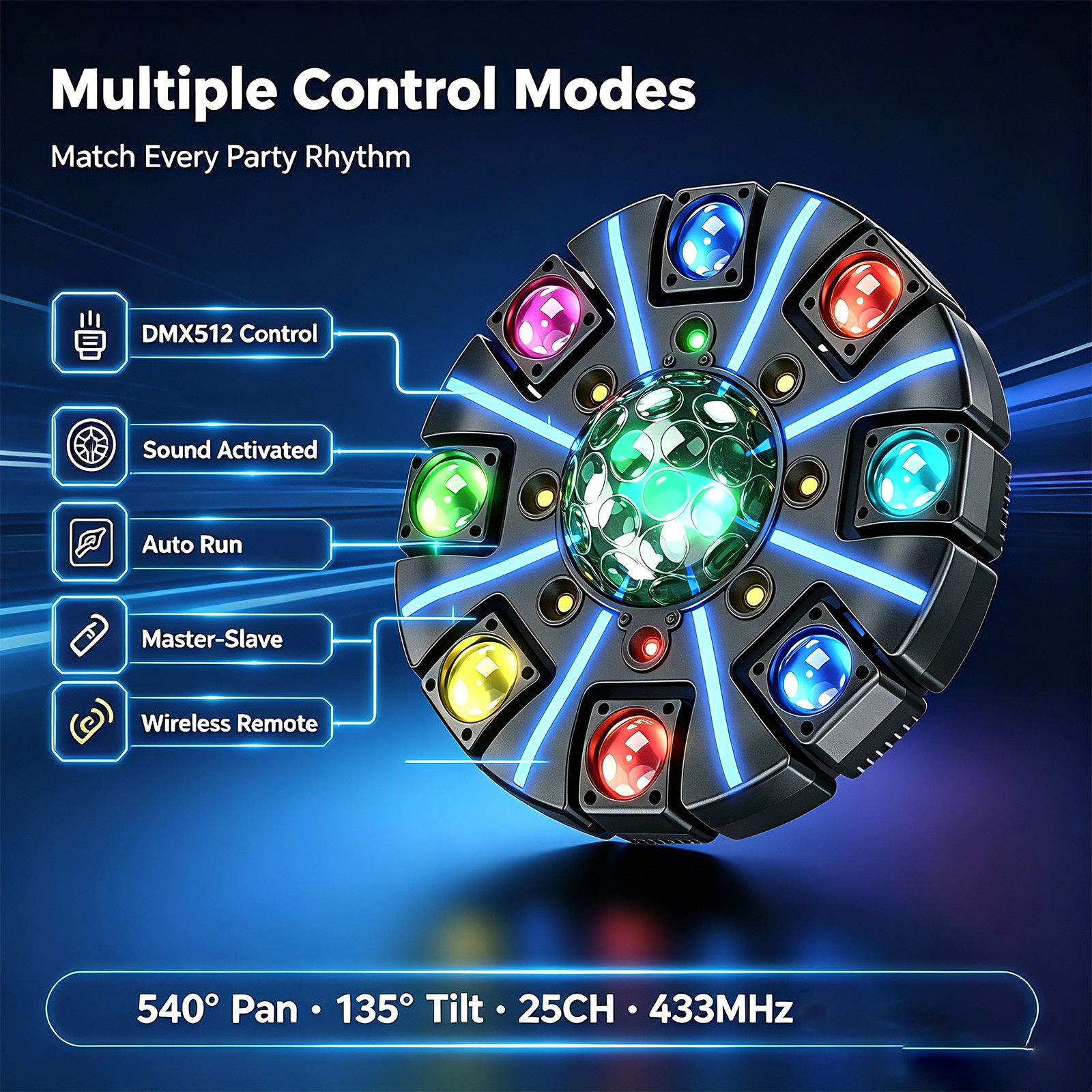 230W Stage Moving Head Light RGBW Beam Laser DMX512 DJ Disco Party Show