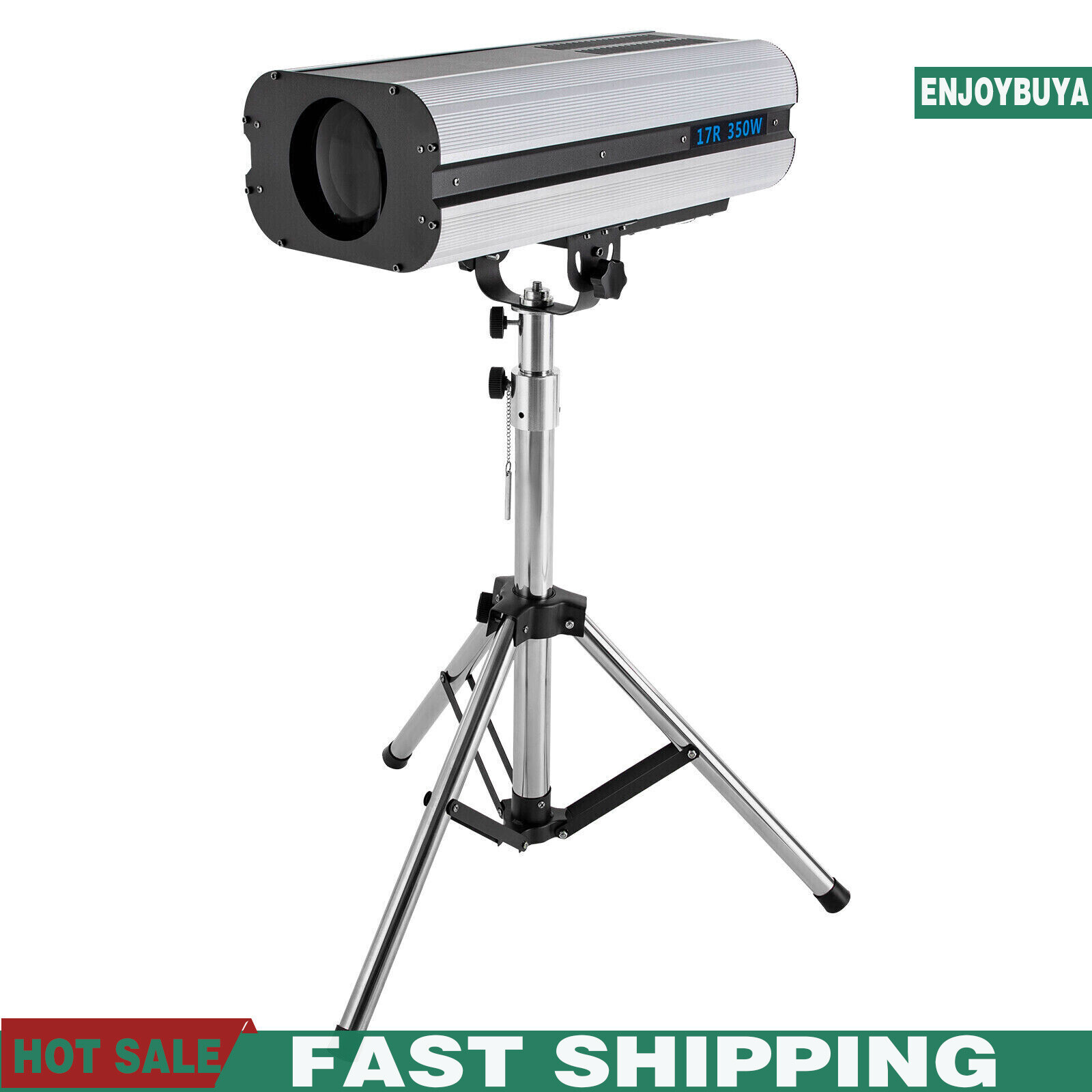 350W RGBW LED Follow Spot Light Beam DMX Spotlight DJ Disco Stage Light w/Tripod