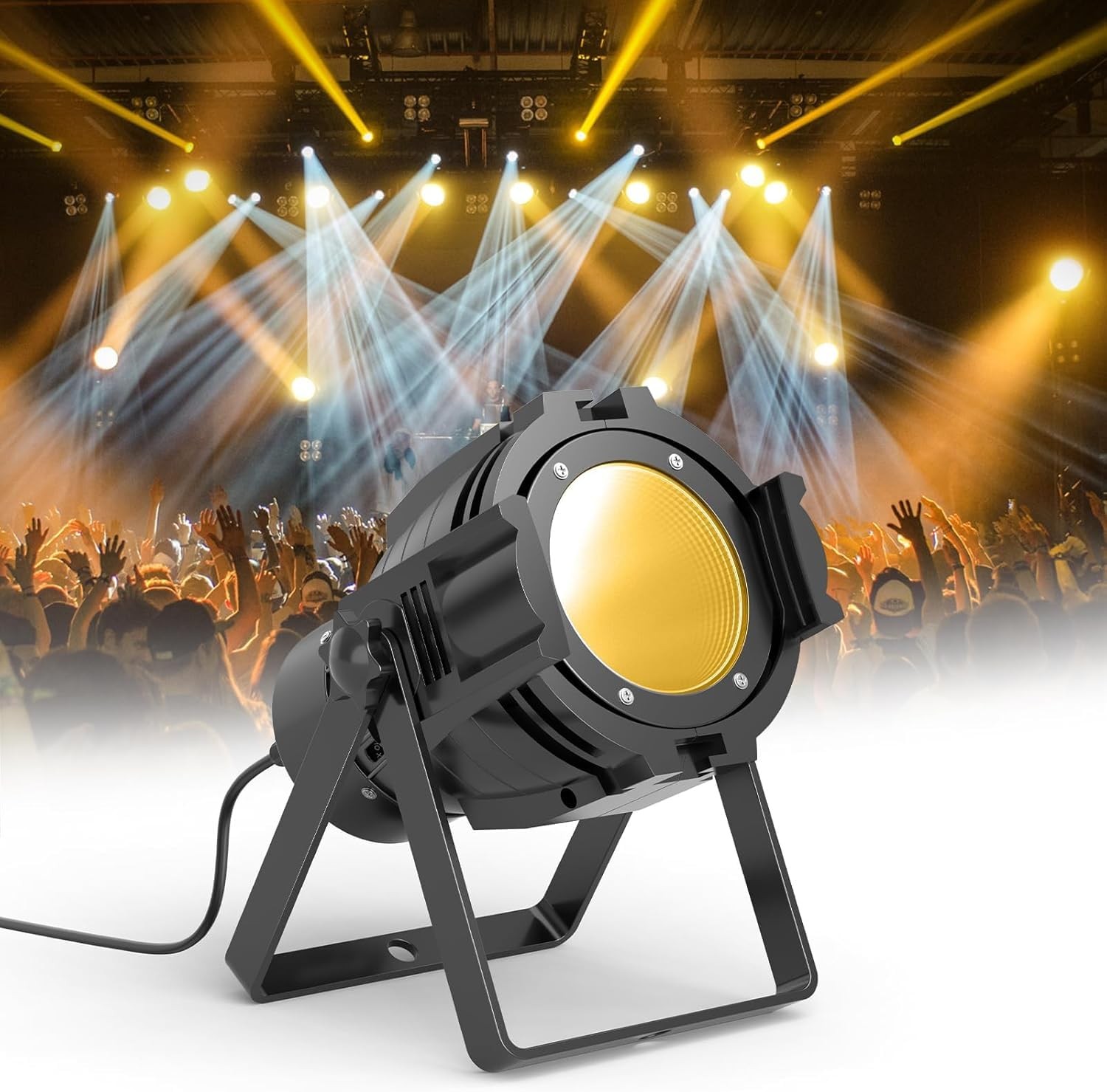 HOLDLAMP Spotlight COB LED Stage Light Par Lights Party Warm Cold White DMX S…