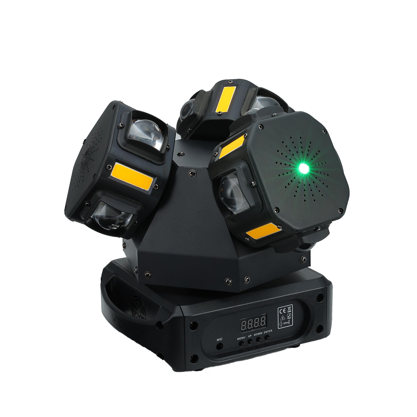 3 Head RGB Laser Moving Head Light Rotating Beam Stage Lighting DMX Strobe KTV
