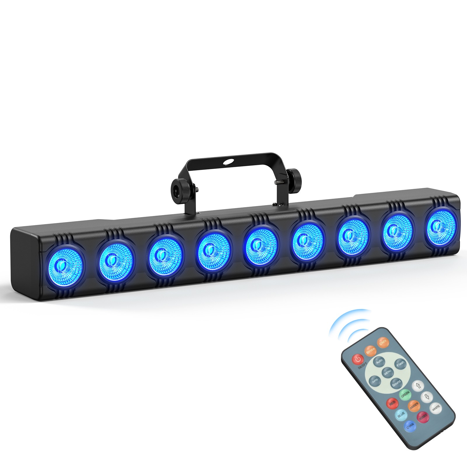 Wall Wash Light 9LED RGBW 4in1 Dyeing Lamp Disco Party Strobe Effect Light