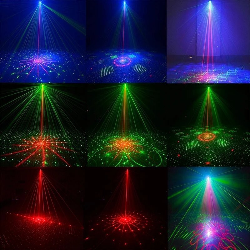 1024Pattern Party Stage Light Laser Projector LED RGB KTV DJ Disco Show Lighting