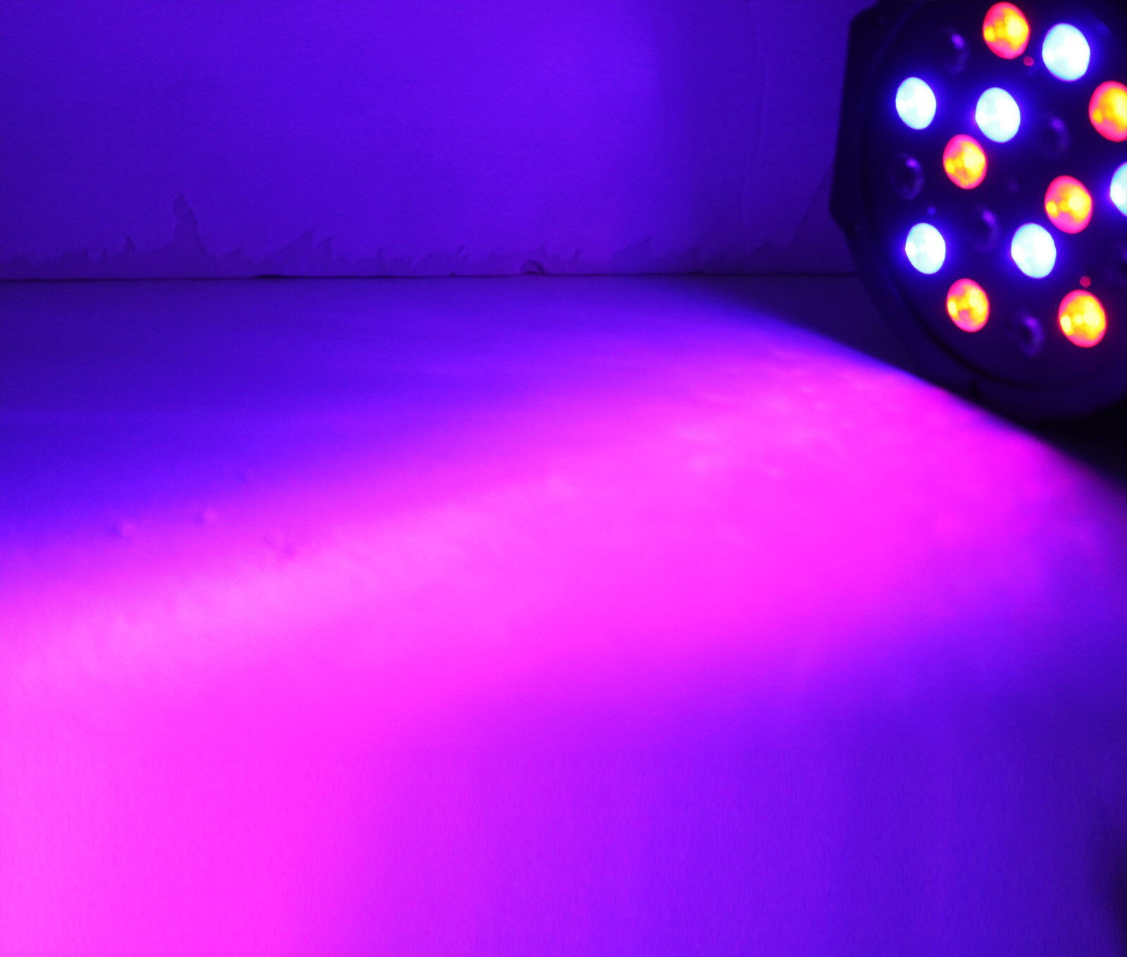 18W 7 Channel RGB LED Flat PAR DMX Control Club DJ Stage Effect Light Party Xmas