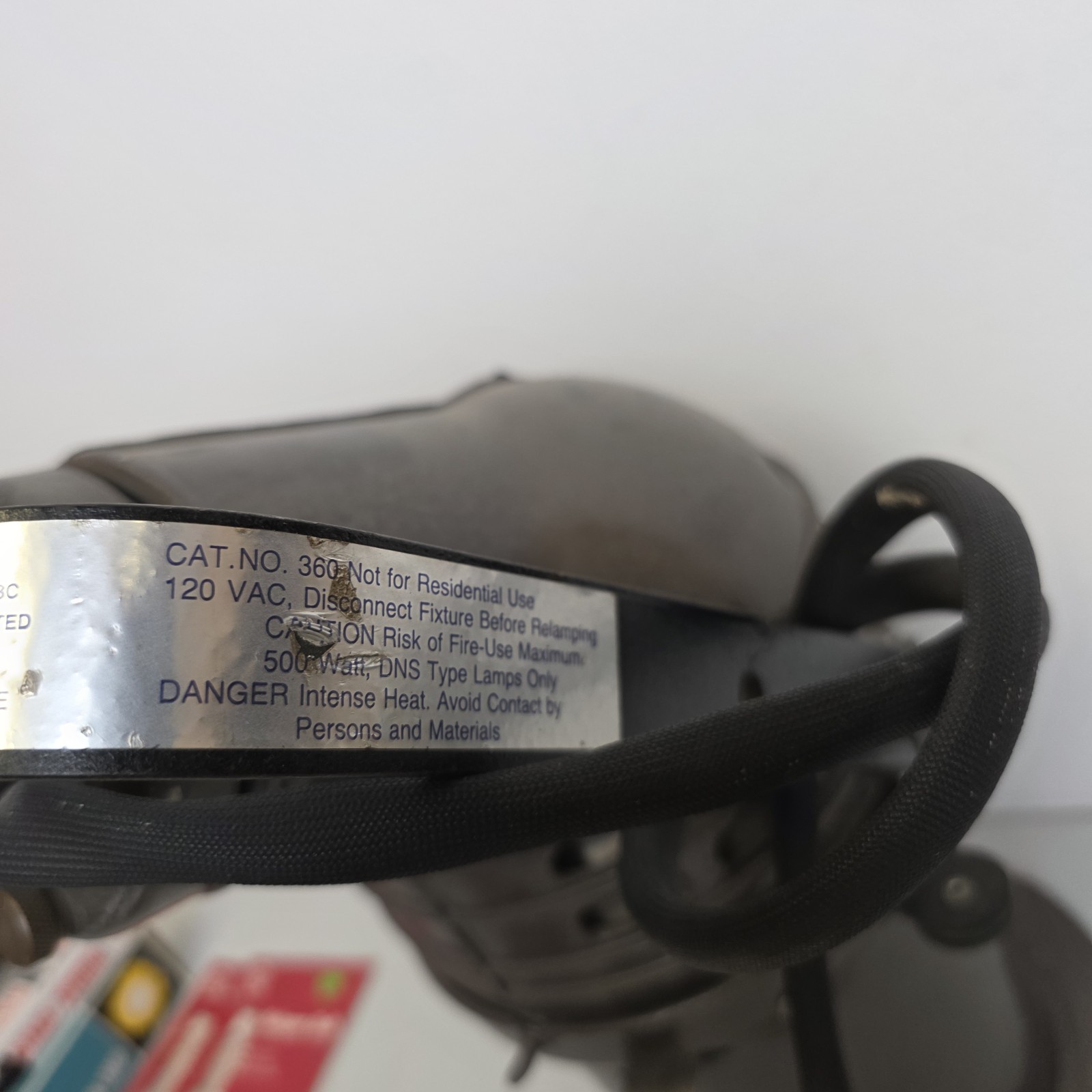 Altman E-31501 Vintage Theater Stage Light Spotlight- Cut Power Cord 120v 500W