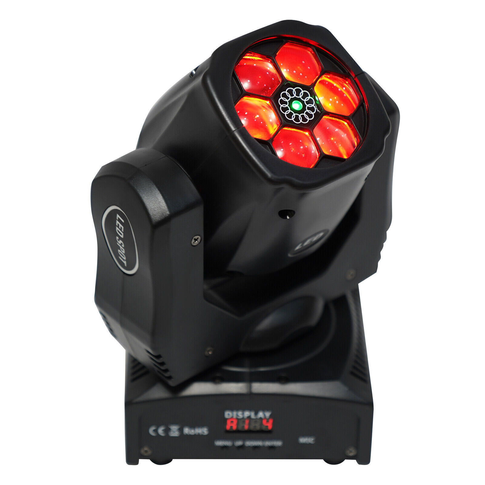 6 LED Bee Eye Laser Moving Head Light DMX512 Beam Stage Light DJ Disco RGBW 100W
