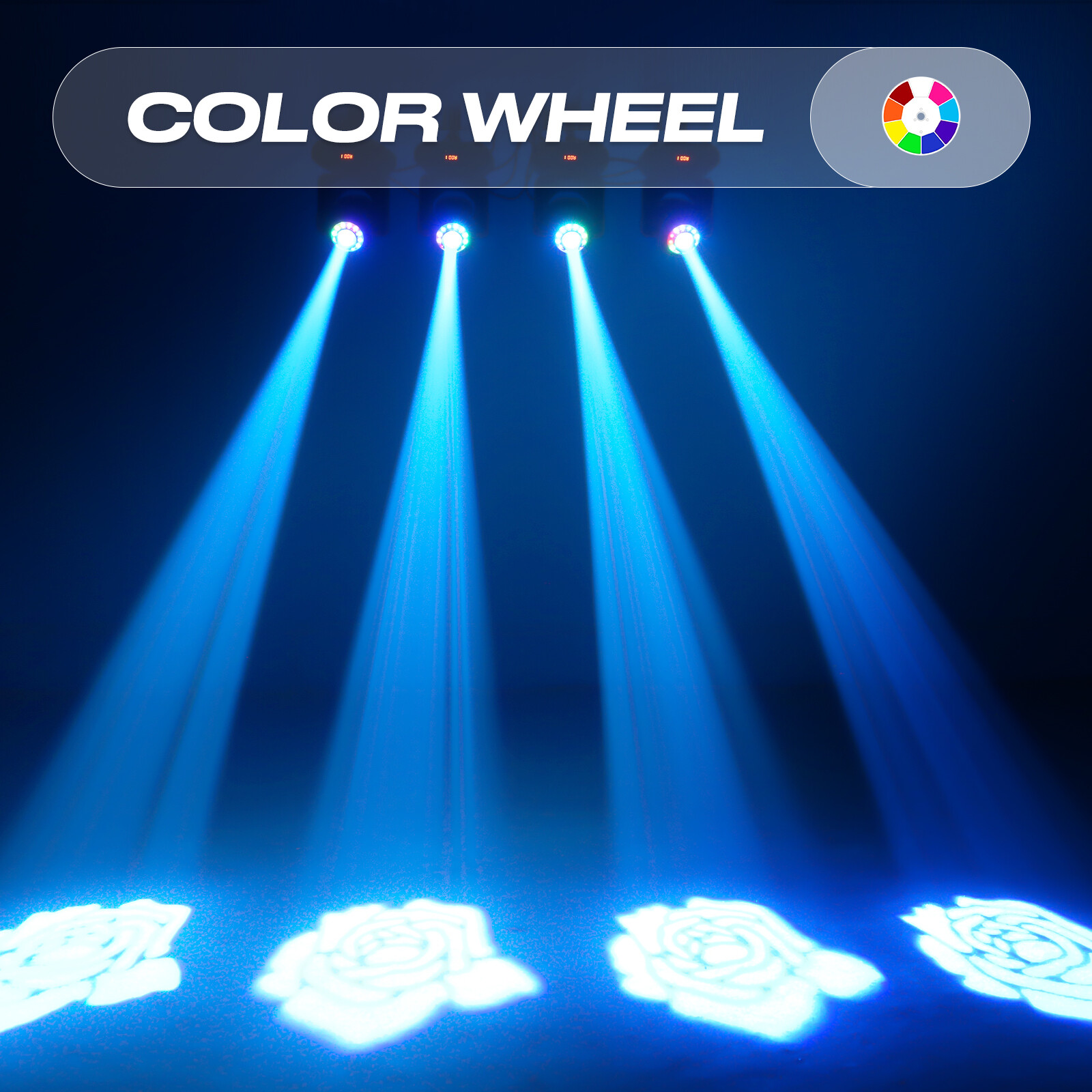 8PCS RGB 150W Moving Head Light 8 Gobo 8 colors Stage LED Beam DJ Lights DMX512