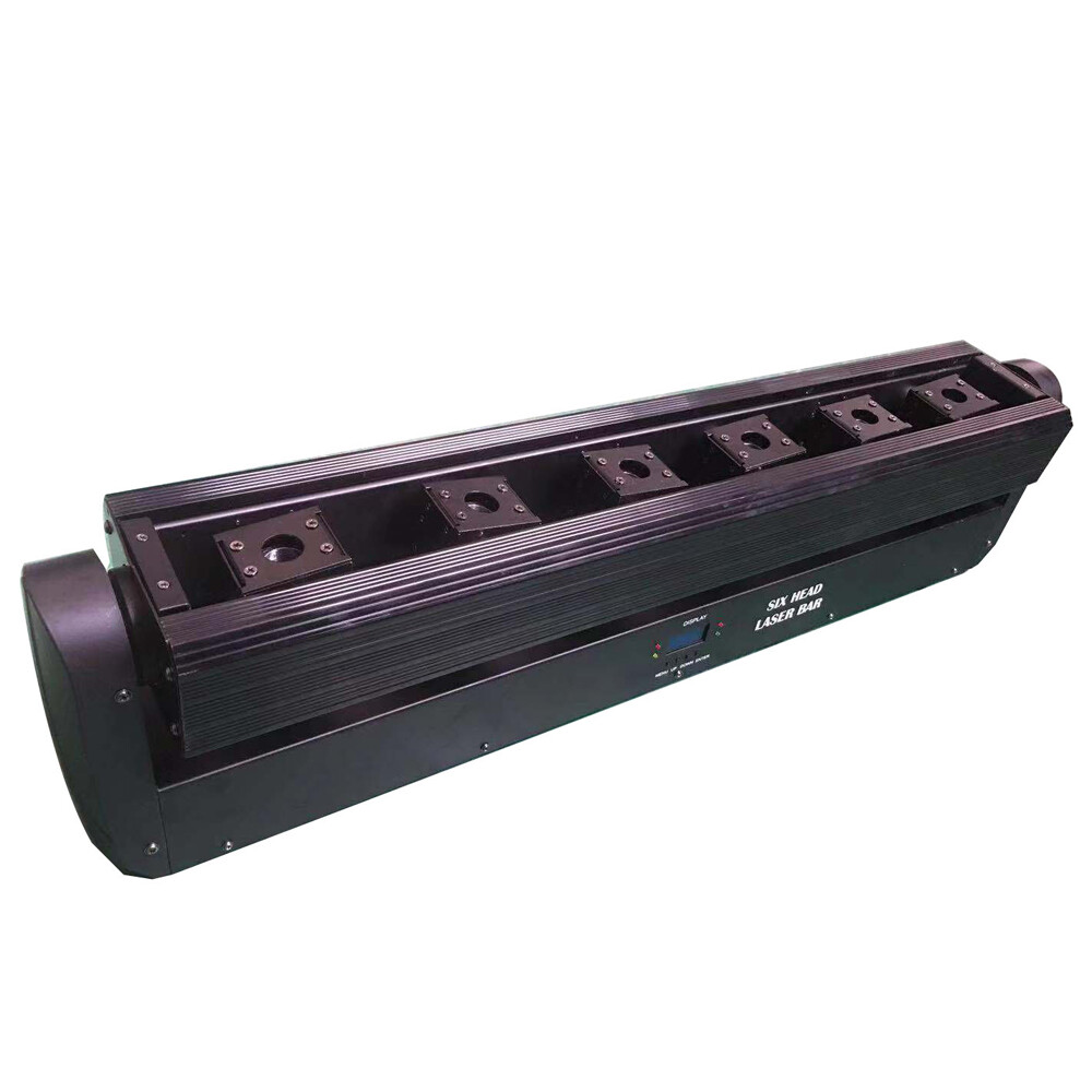 6 Eyes Red Moving Head Laser Light Bar with DMX Control for DJ Events
