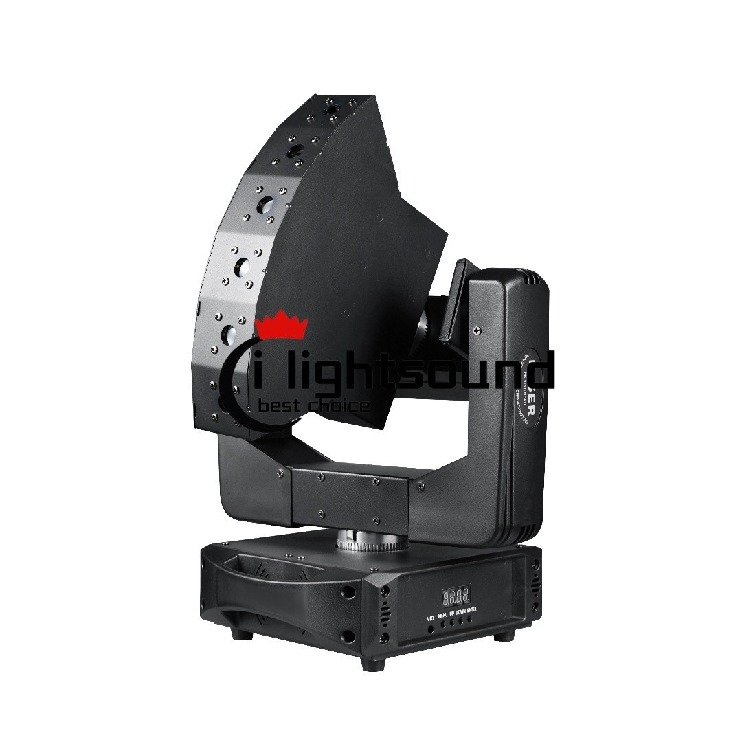 500MW RGB Moving Head Laser Fan Infinite Rotation Animation DJ Disco Stage Light