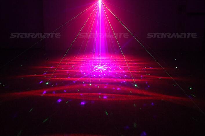 3 Lens Red Green Blue Wavy Galaxy 48 patterns Party DJ Bar remote Laser Light Yc