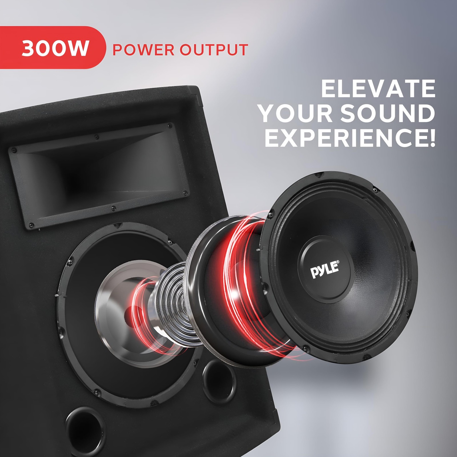PylePro Portable Cabinet PA Speaker System – 500Watt Outdoor Sound System Vehicl
