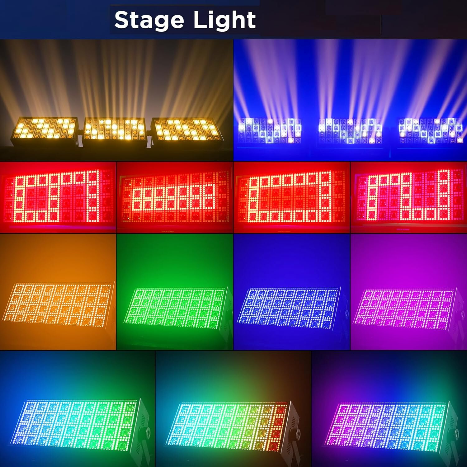 Stage Wash Light Bar-RGB DJ Portable Lights Bar Waterproof Color Changing Light