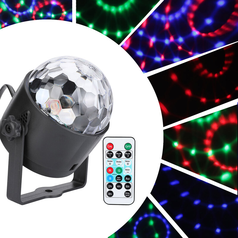 Galaxy Starry Sky Night Light Projector DJ Ball RGB LED Strobe Light Lamp+Remote