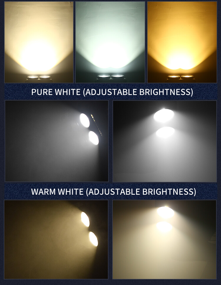 200W COB LED Par Stage Light DMX Audience Blinder Warm Cool White DJ Disco Party