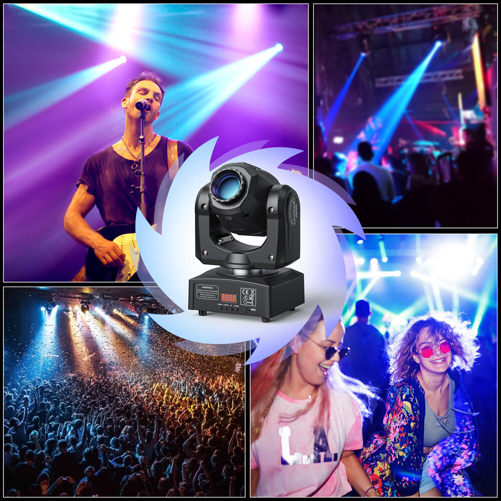 150W Beam 8Gobos Moving Head Lights Aluminum Alloy Stage Lighting Prism Effect