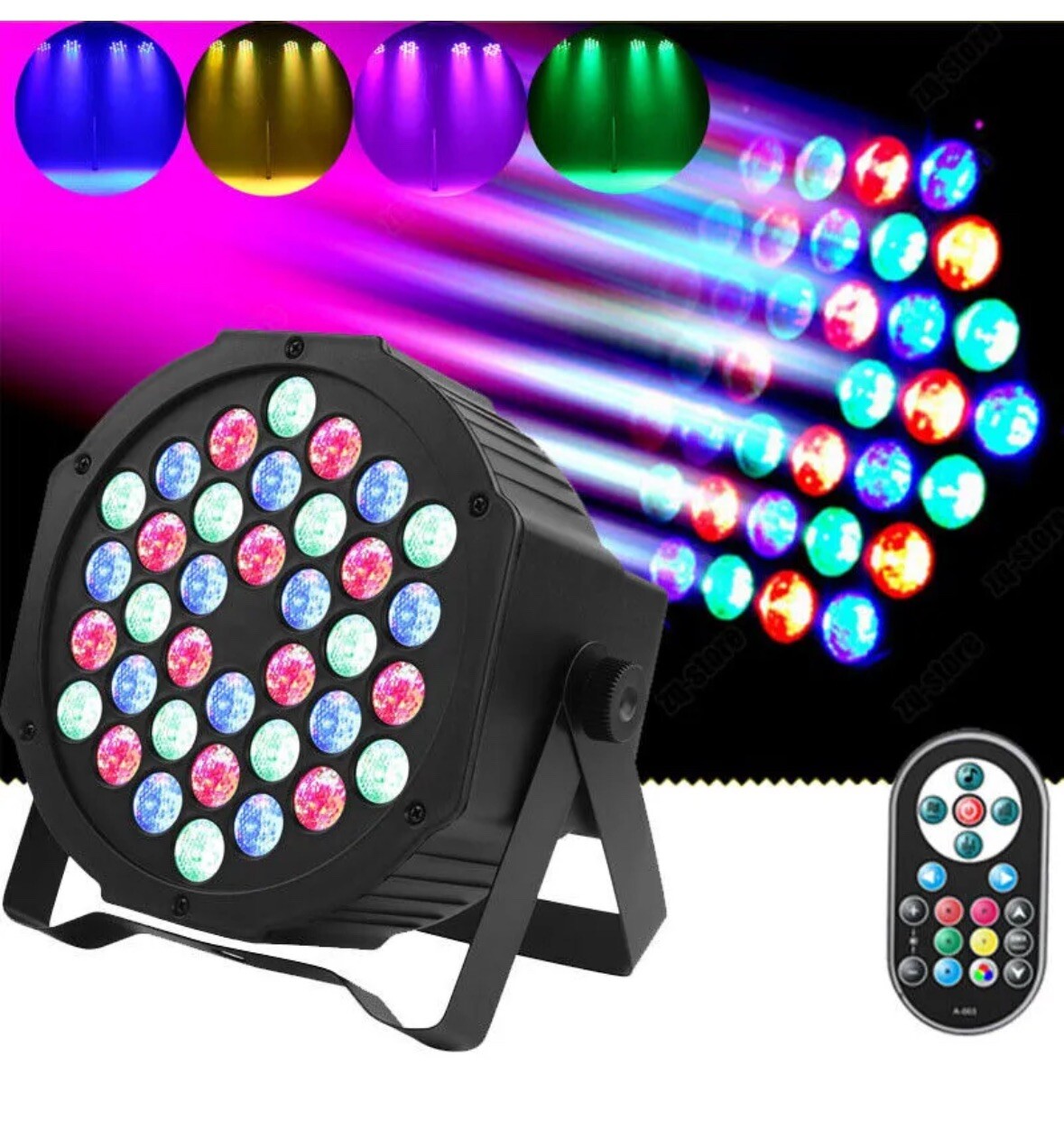 110W Dj Lights RGB 36 LED Par Lights DMX Remote Control Stage Lights Uplights