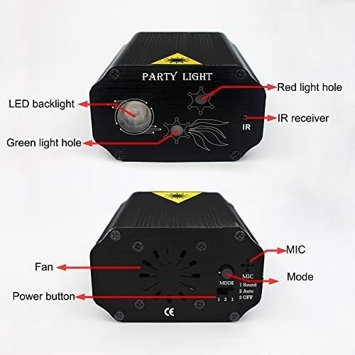 Party Lights with Remote Control & Stunning Laser Effects – Perfect for Events