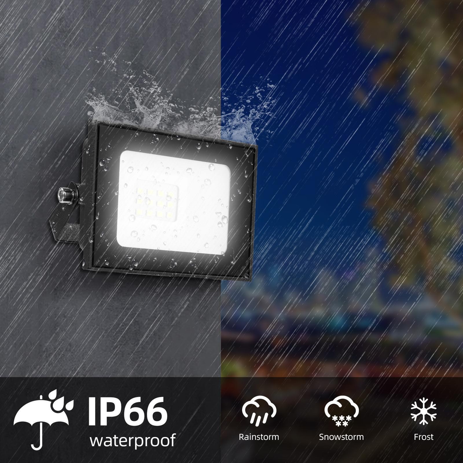 10-500W Watt Led Flood Light Outdoor Security Garden Yard Spotlight Lamp 110V