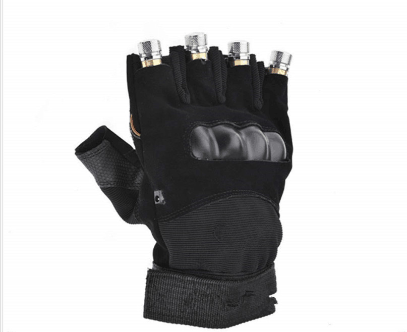 2in1 LED Laser Green Light Gloves DJ Club Dancer Stage Lighting Show Disco Party