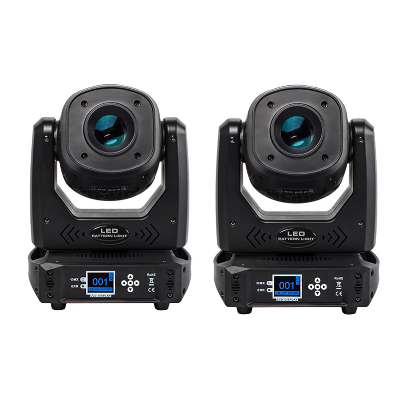 2Pcs LED 100W Gobo 6prism Spot without Ring Moving Head Stage Lighting DJ Bar